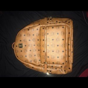 MCM Men’s Stark Coates Canavas Monogram Backpack